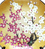 Saikosha - #005-13 Red & White Plum (Cloisonné ware ornamental plate) 27.00 cm - Free Shipping