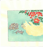 Kawanabe Kyosai - Neko (Cat) - Free Shipping