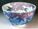 Fujii Kinsai Arita Japan - Somenishiki Yutikou Sakura Tea cup for Tea ceremony - Free Shipping