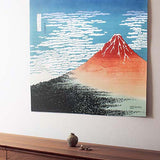 Sumidagawa - Katsushika Hokusai -Aka Fuji (赤富士) - Furoshiki 104 x 104 cm