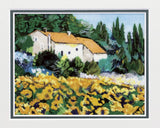 Saikosha - #012-14 Sunflower of Provence (Framed Cloisonné ware) - Free Shipping