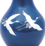Saikosha - #010-09 Pair of Crane (Cloisonné ware vase) by Master T. Tamura - Free Shipping