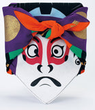 Cochae - Kabuki  48 福コチャエ 歌舞伎 クロ- Furoshiki 48 x 48 cm