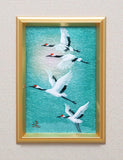 Saikosha - #013-03 Maizuru (Dance of Cranes) (Framed Cloisonné ware) - Free Shipping
