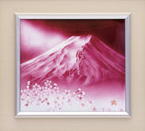 Saikosha - #014-08 Aka Fuji & Sakura (Framed Cloisonné ware) - Free Shipping