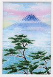 Saikosha - #011-14  Mt. Fuji & Pine (Framed Cloisonné ware) - Free Shipping