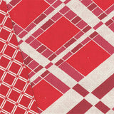 AtarashikiInishie -  Double-Sided Dyeing - Ichimatsu Red - Furoshiki (Japanese Wrapping Cloth)