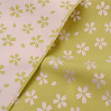 Kirara - Sakura -Double-Sided Dyeing Furoshiki - Uguisu/Sakura - 70 x 70 cm