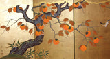 Japanese Traditional Hand Paint Byobu (Gold Leaf Folding Screen) - T1 - Free Shipping