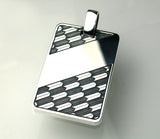 Saito - Genroku - Yabane Pattern Pendant Top (950 Silver)