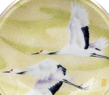Saikosha - #006-04  Soukaku (Pair of crane) (Cloisonné ware ornamental plate) 30.00 cm - Free Shipping