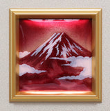Saikosha - #012-11 Aka Fuji (Framed Cloisonné ware) - Free Shipping