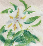 Saikosha - #003-07  Yuri (Lily) (Cloisonné ware ornamental plate) 12.00 cm - Free Shipping