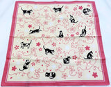 Kenema - Sakura Neko さくら猫  Furoshiki (Japanese Wrapping Cloth)