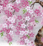 Saikosha - #003-24 Shidare Sakura (Cloisonné ware ornamental plate) - Free Shipping