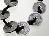 Saito - Six Eirakusen Silver Pendant with Deer Skin Strap