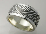 Saito - GENROKU Silver Ring - (Sayagata Pattern) - Silver 950