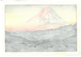 Yoshida Toshi - #016202 Mt.Fuji from Nagaoka, Morning - Free Shipping