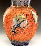 Fujii Kinsai Arita Japan - Yurisai Kinran Kozuchi vase 24.00 cm (Superlative Collection) - Free Shipping