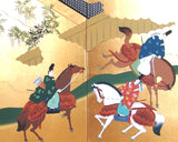 Murata Yuin - Japanese Traditional Hand Paint Byobu (Gold Leaf Folding Screen) - X167 - Free Shipping