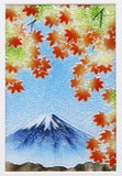 Saikosha - #011-15  Mt. Fuji & Momiji (Framed Cloisonné ware) - Free Shipping