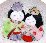 Saikosha - #008-12 Umegata Hohoemibina (Cloisonné ware ornamental plate) - Free Shipping