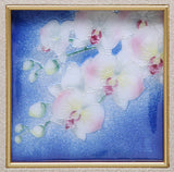 Saikosha - #012-07 Phalaenopsis orchid (Framed Cloisonné ware) - Free Shipping