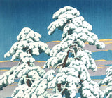 Kawase Hasui - #HKS-5  Matsu no Yuki Hare (Pine Tree after Snow) - Free Shipping