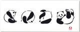 Kenema  - Denguri Panda   (The dyed Tenugui)