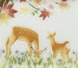 Saikosha - #003-15 Autumn Deer & Momiji (Cloisonné ware ornamental plate) - Free Shipping