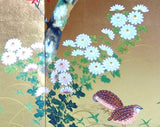 Tominaga Jyuho - Japanese Traditional Hand Paint Byobu (Gold Leaf Folding Screen) - X134 - Free Shipping