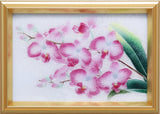 Saikosha - #013-01 Phalaenopsis orchid  (Framed Cloisonné ware) - Free Shipping