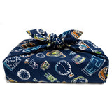 PATORI - Time travel（タイムトラベル） - Furoshiki (Japanese Wrapping Cloth) 50 x 50 cm