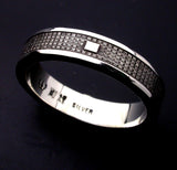Saito - Heart Sutra Extra  Slim Silver Ring (Silver 950)