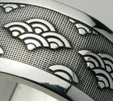 Saito - GENROKU Silver Ring - (Seigaiha Pattern)  - Silver 950