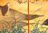 Tominaga Jyuho - Japanese Traditional Hand Paint Byobu (Gold Leaf Folding Screen) - X117 - Free Shipping
