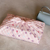Hare tsutsumi - Plum pink Furoshiki　晴れ着つつみ 梅 ピンク (Japanese Wrapping Cloth)  145 x 145 cm