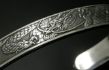 Saito - Rise Dragon-L Silver 950 Bangle