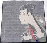 Sumidagawa - Toshusai Sharaku- Otani Oniji (写楽)  - Furoshiki 48 x 48 cm