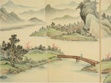 Japanese Traditional Hand Paint Byobu (Silk Folding Screen) - T 27 - Free Shipping