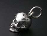 Saito - Skull Silver Pendant top w/ Bonji (Silver 925)