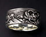 Saito - Rise Dragon in the Sea Silver Ring (Silver 925)
