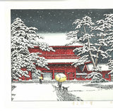 Kawase Hasui - #HKS-10   Yuki no Zojoji (Zojoji Temple in Snow) - Free Shipping