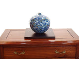 Fujii Kinsai Arita Japan - Somenishiki Platinum Pomegranate & Birds Vase 21.00 cm - Free Shipping