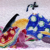 Saikosha - #008-08  Tale of Genji (Cloisonné ware ornamental plate) - Free Shipping
