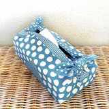 Konomi - Polka-Dot Furoshiki-Blue 50 x 50 cm Futoshiki (Japanese Wrapping Cloth)