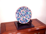 Fujii Kinsai Arita Japan - Somenishiki Sakura & Butterfly Ornamental plate 30.80 cm - Free Shipping