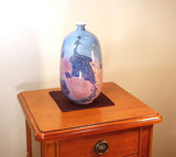 Fujii Kinsai Arita Japan - Somenishiki Kinsai Yurikou Peacock & Peony Vase  22.50 cm - Free Shipping