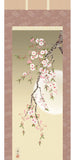 Sankoh Kakejiku - H30A6-025A  Yozakura (Sakura at night with moon) - Free Shipping