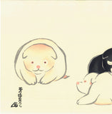 Nakamura Houchu - Inukoro  狗子 (three puppies) - Free Shipping